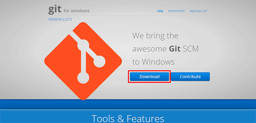 Passo 2 da instalacao do Git no Windows