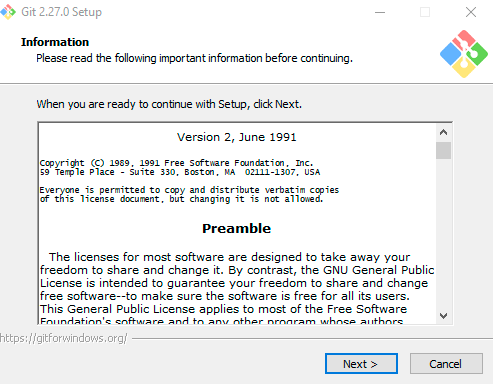 Passo 3 da instalacao do Git no Windows
